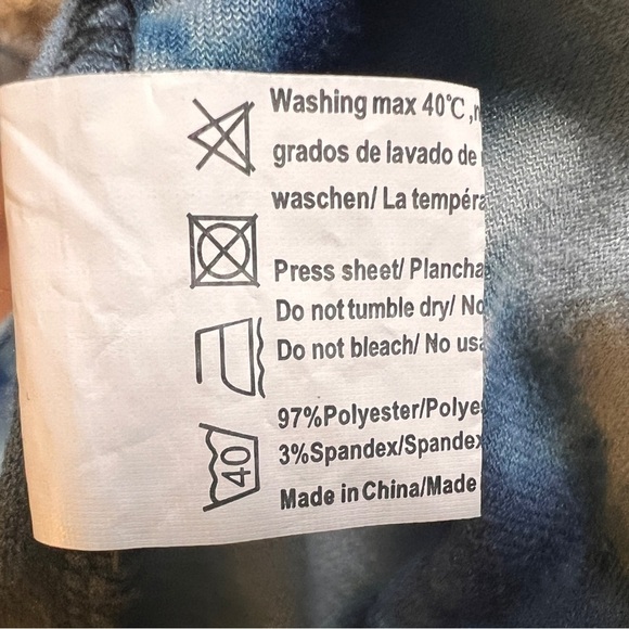 Hotouch Women’s Tie-Dye Zip-Up Soft Velvety Hoodie Blue/Brown Size L EUC - Picture 5 of 6